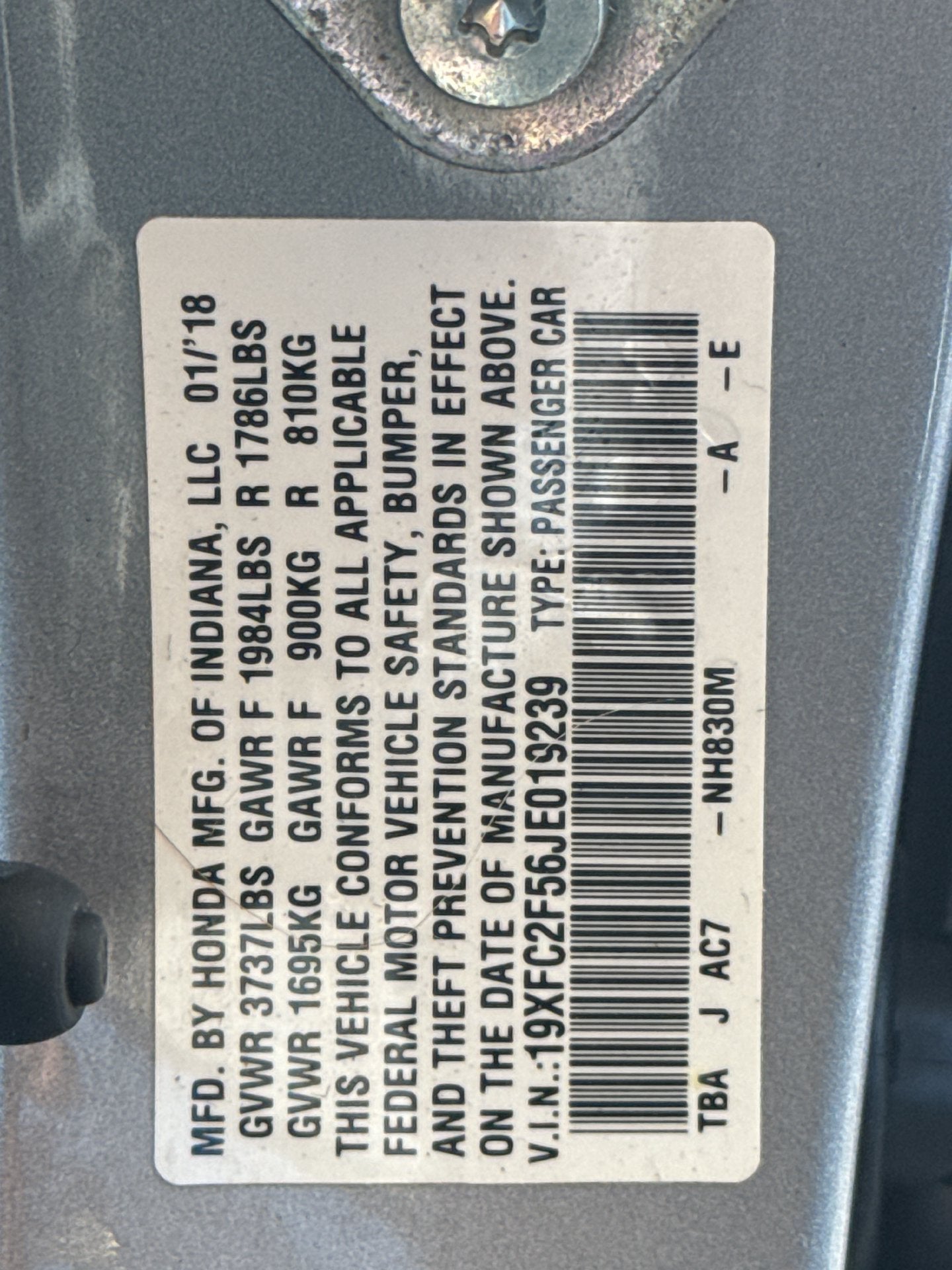 2018 Honda Civic LX