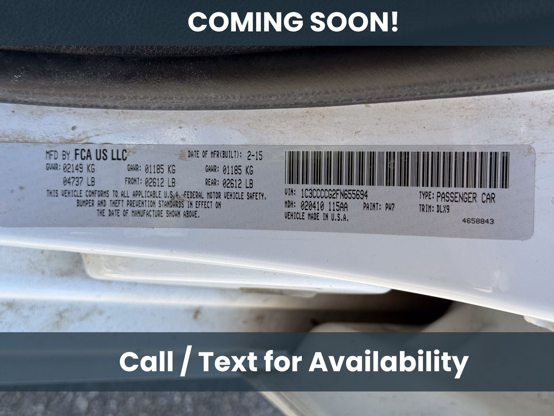 2015 Chrysler 200 C