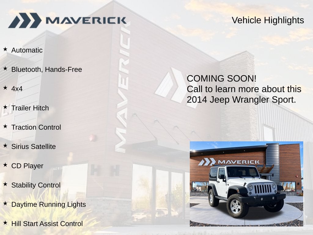 2014 Jeep Wrangler Sport