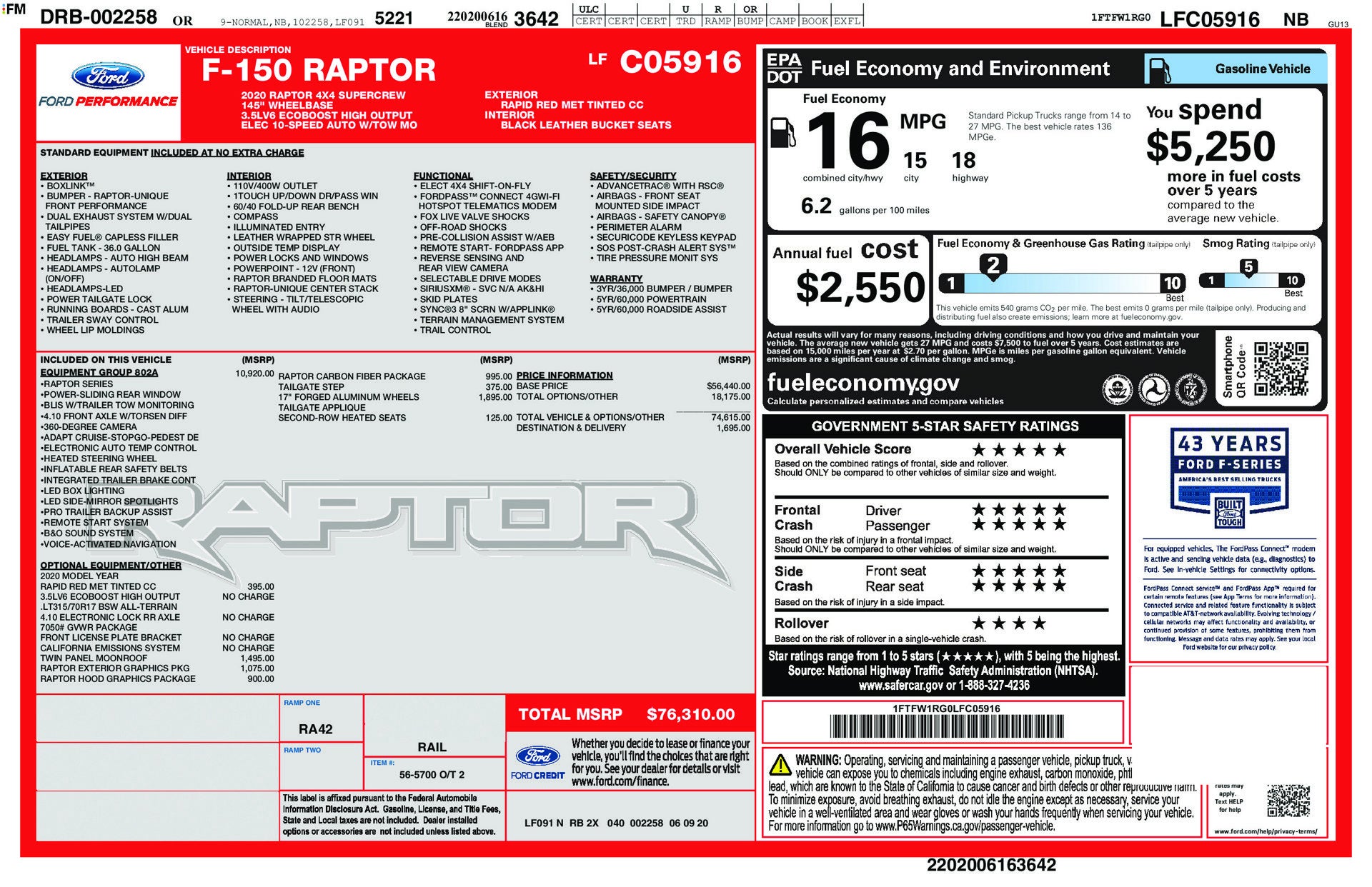 2020 Ford F-150 Raptor - Photo 32