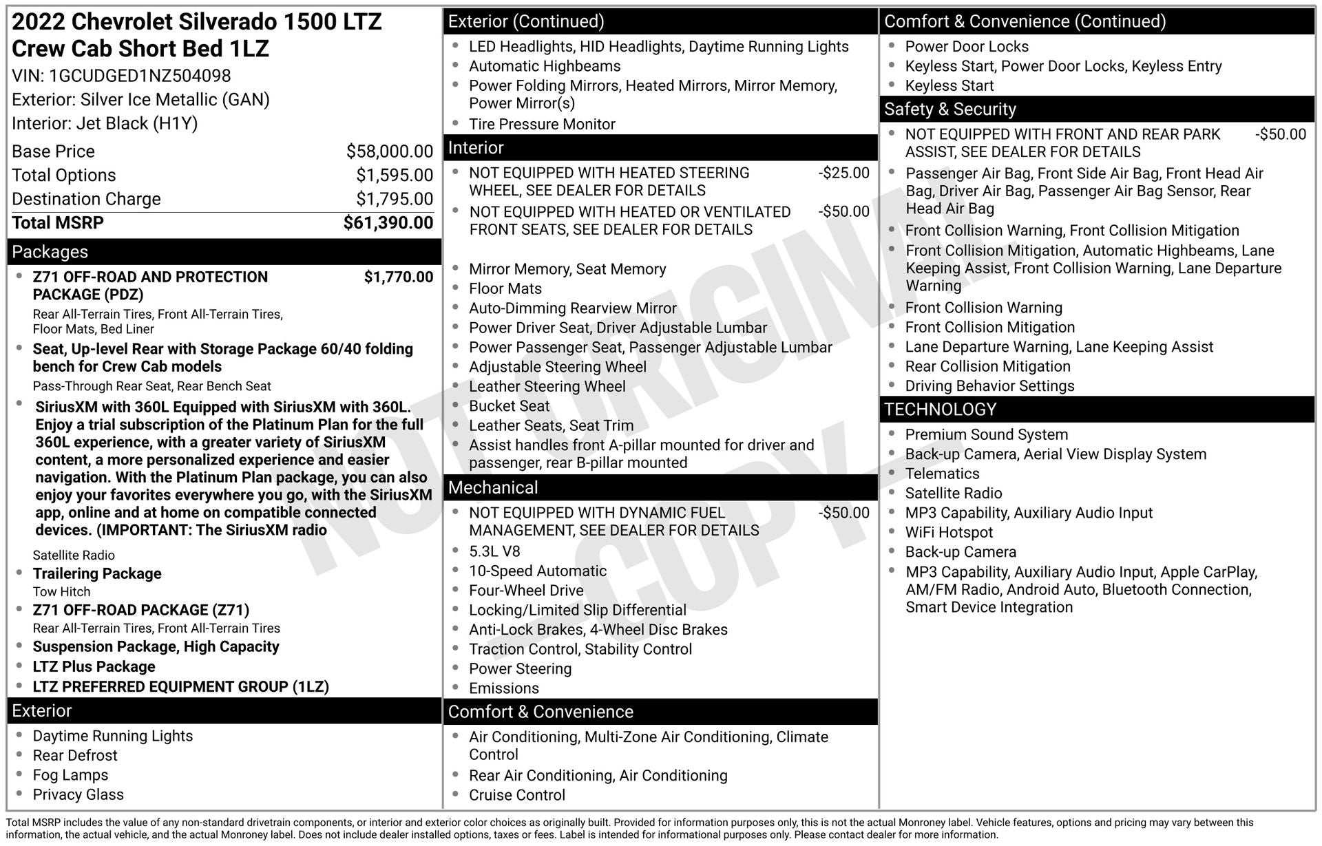 2022 Chevrolet Silverado 1500 LTZ