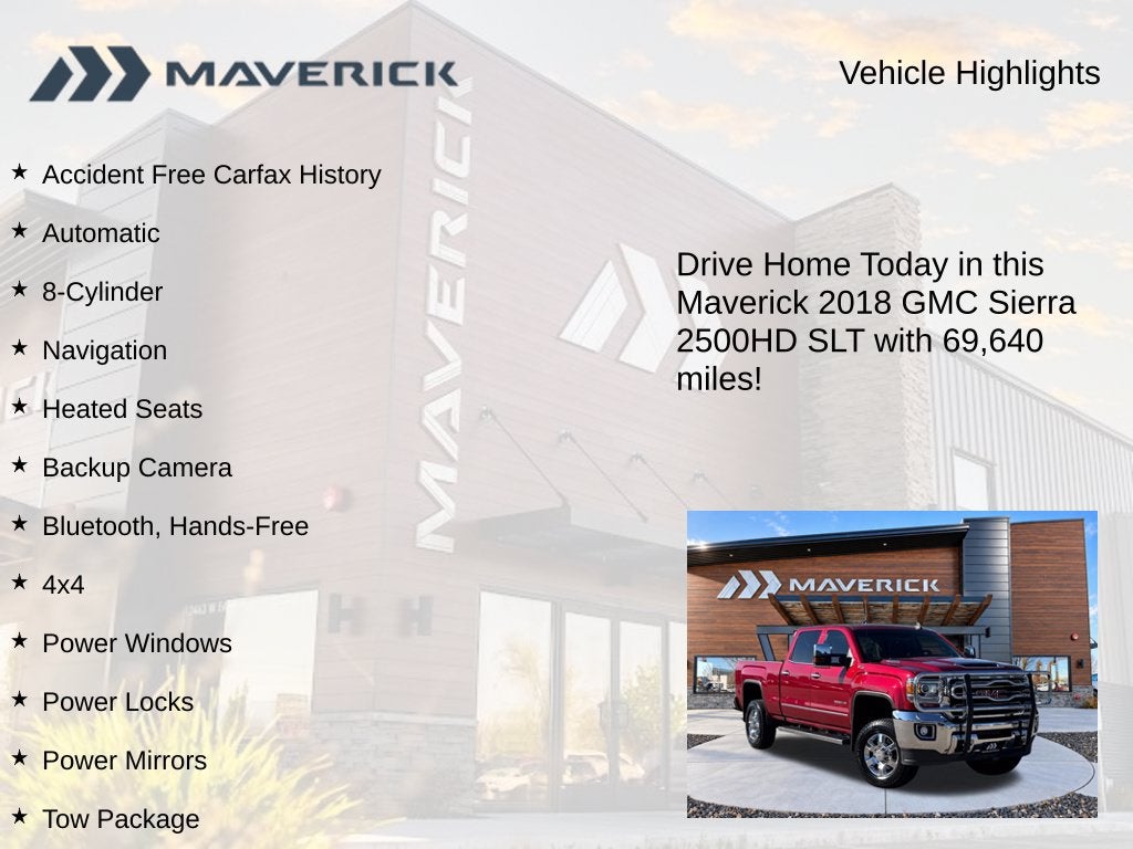 2018 GMC Sierra 2500HD SLT