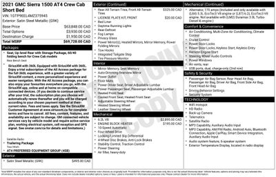 2021 GMC Sierra 1500 AT4
