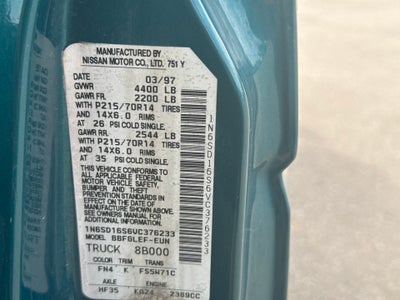 1997 Nissan Truck XE