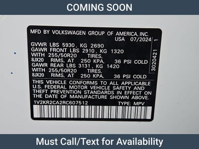 2024 Volkswagen Atlas 2.0T SE w/Technology