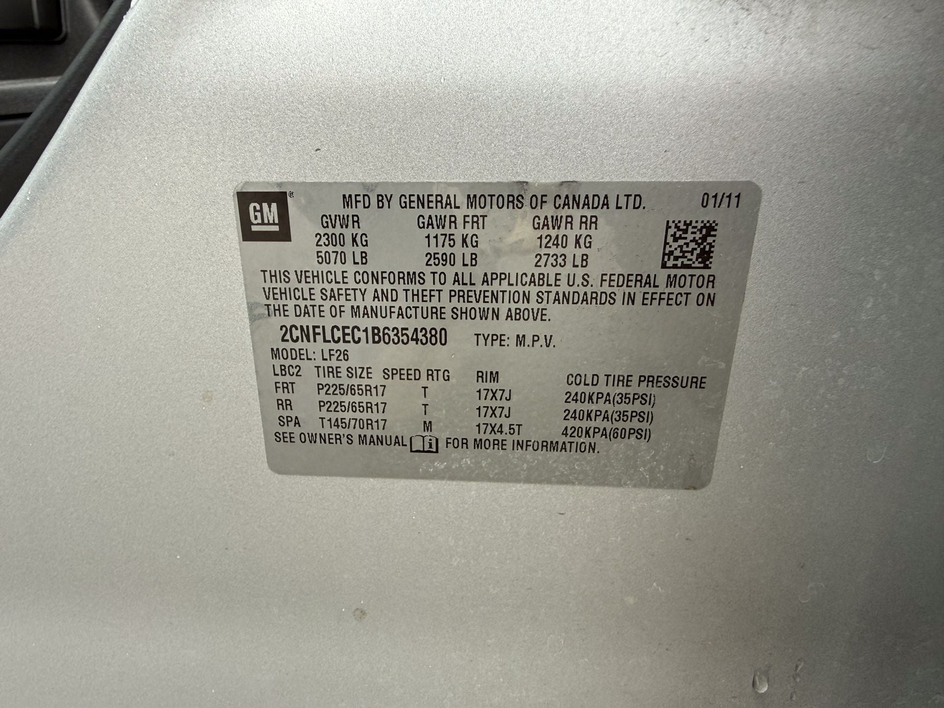 2011 Chevrolet Equinox LS