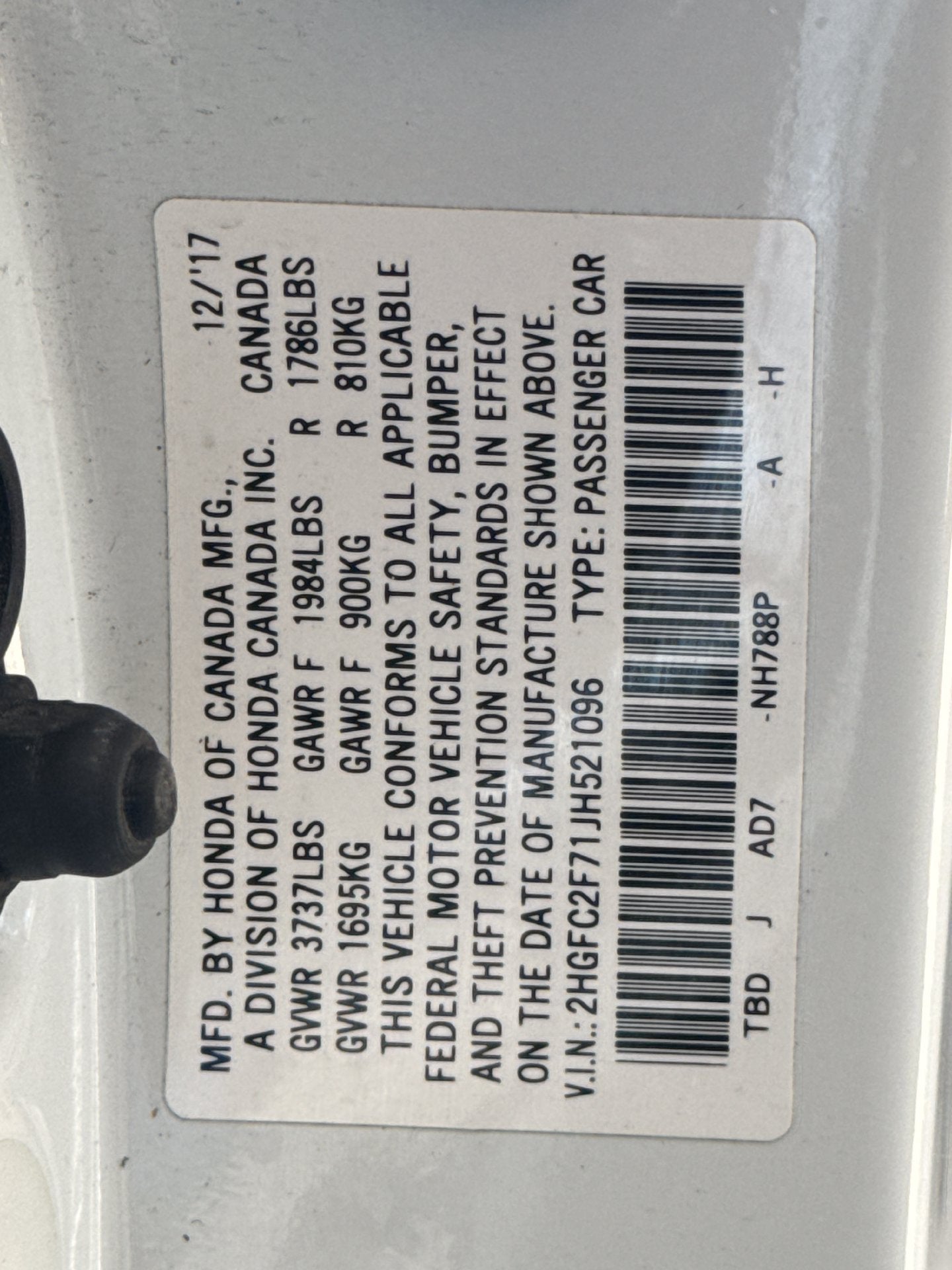 2018 Honda Civic EX