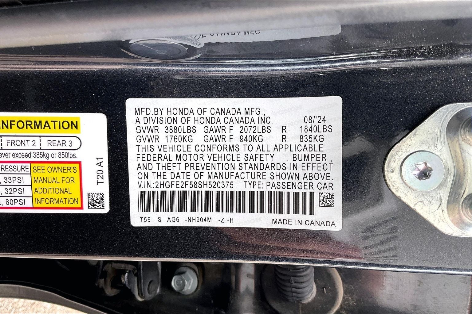 2025 Honda Civic Sport