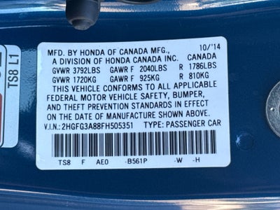 2015 Honda Civic EX