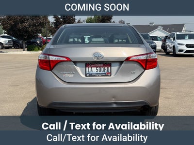 2016 Toyota Corolla LE
