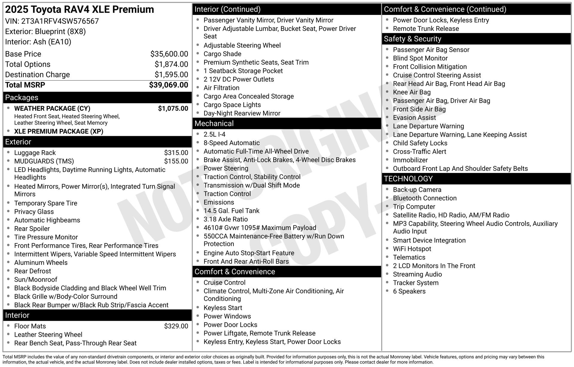 2025 Toyota RAV4 XLE Premium