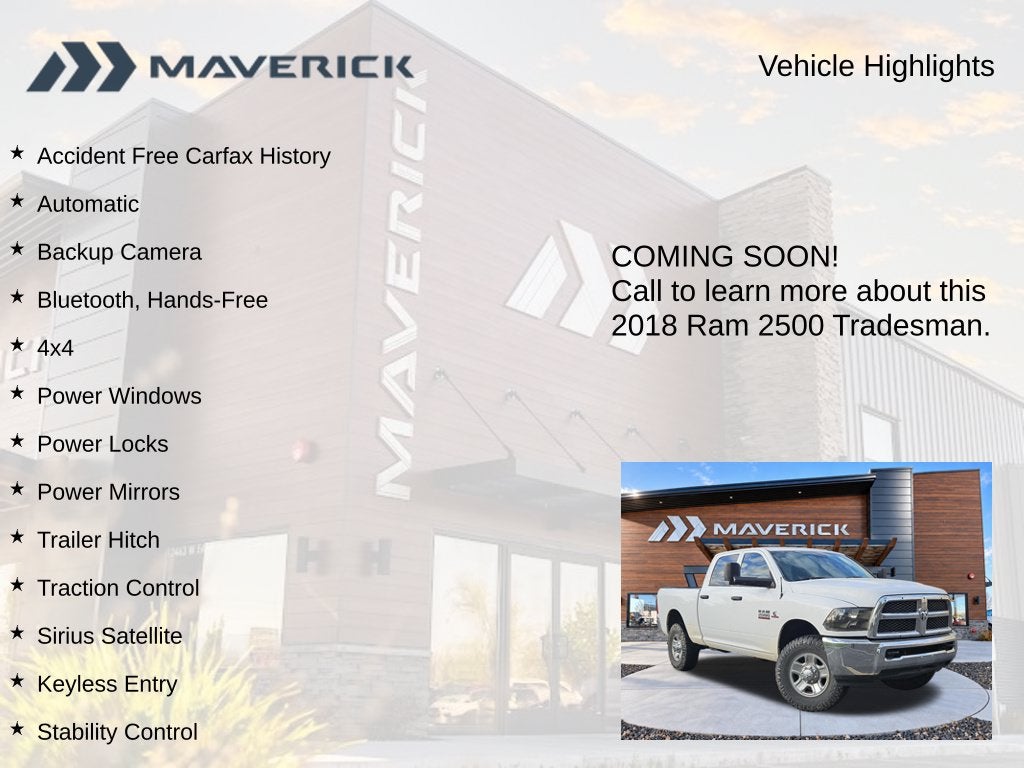 2018 RAM 2500 Tradesman
