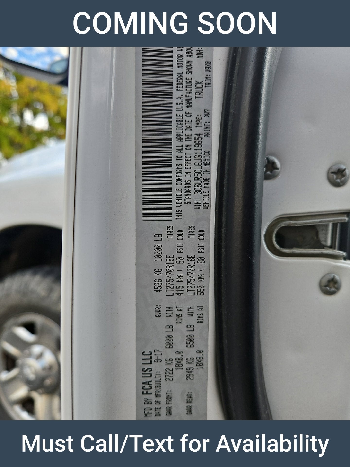 2018 RAM 2500 Tradesman
