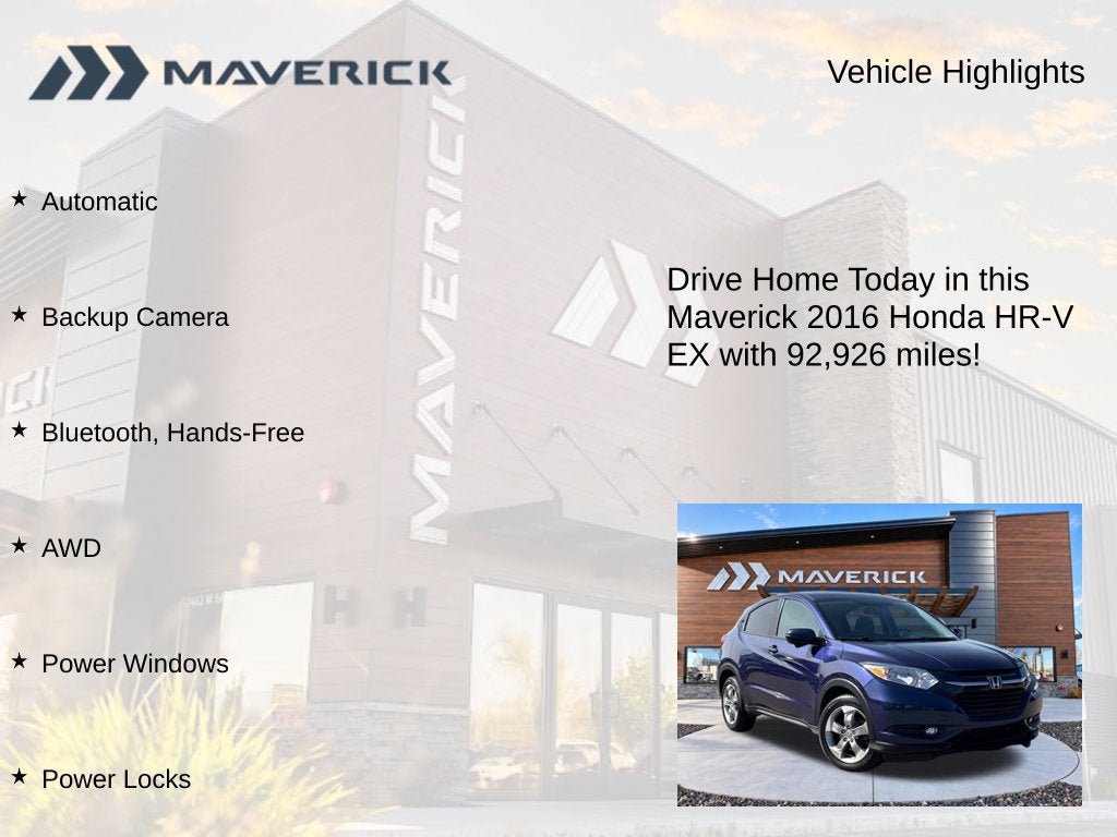 2016 Honda HR-V EX