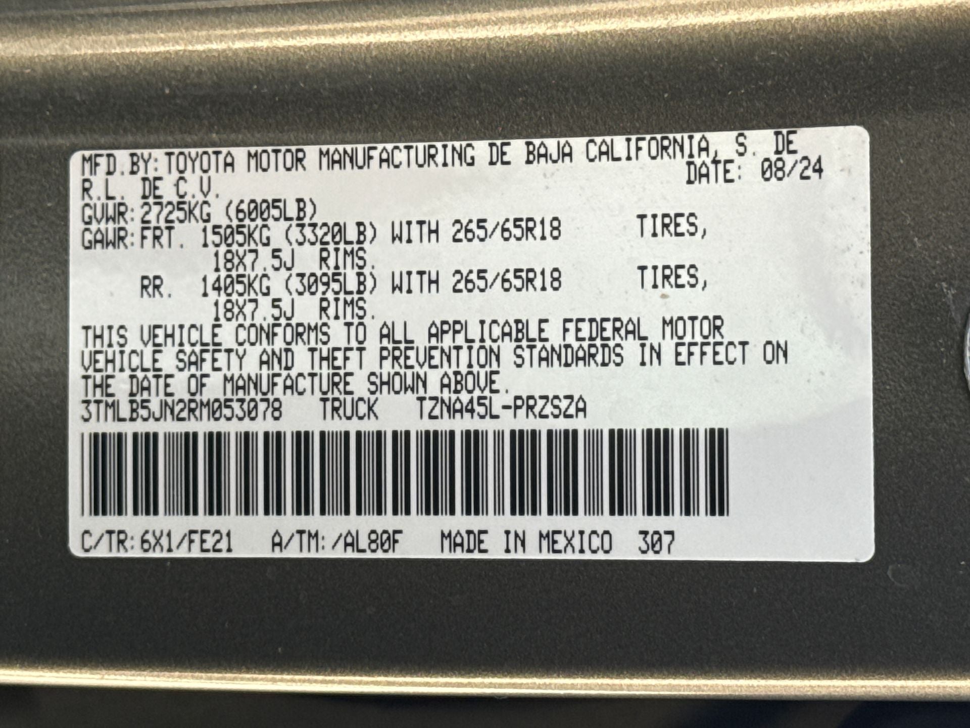 2024 Toyota Tacoma TRD Sport