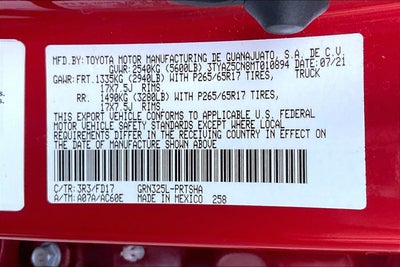 2021 Toyota Tacoma SR5 V6