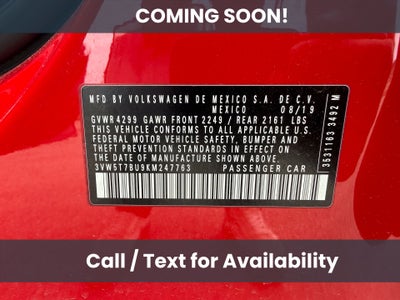2019 Volkswagen Jetta GLI 2.0T Autobahn