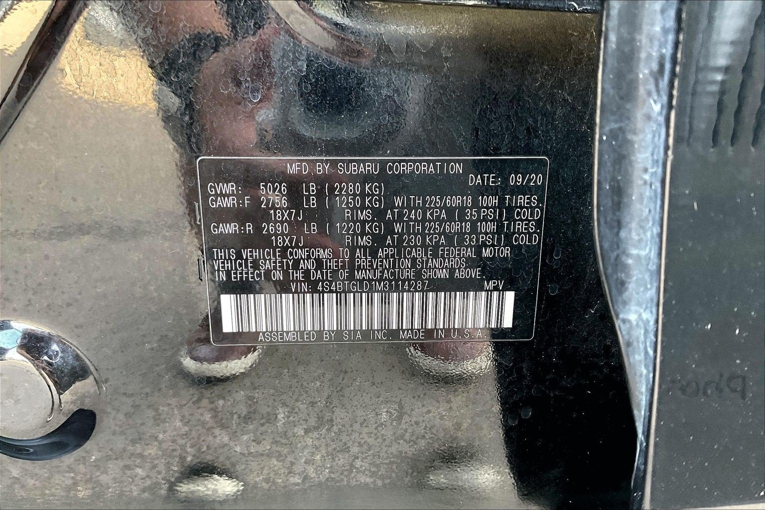 2021 Subaru Outback Onyx Edition XT