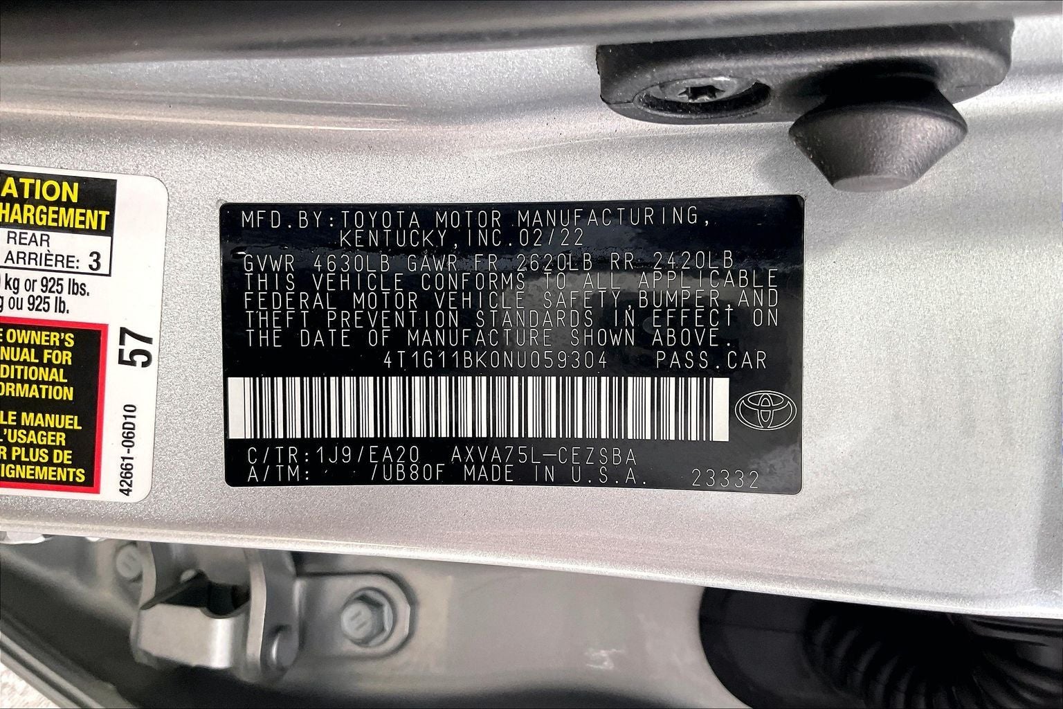 2022 Toyota Camry SE