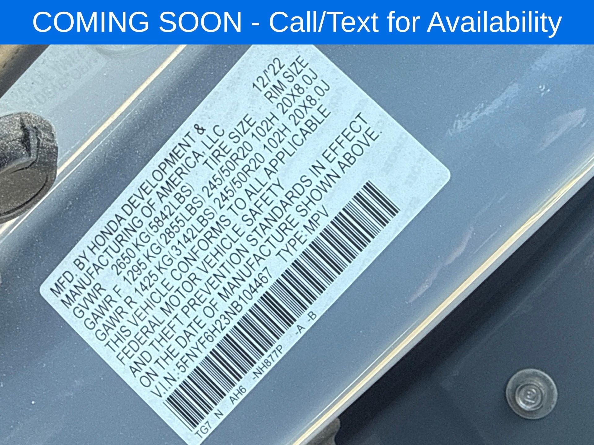 2022 Honda Pilot Special Edition
