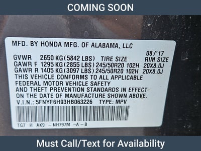 2017 Honda Pilot Touring
