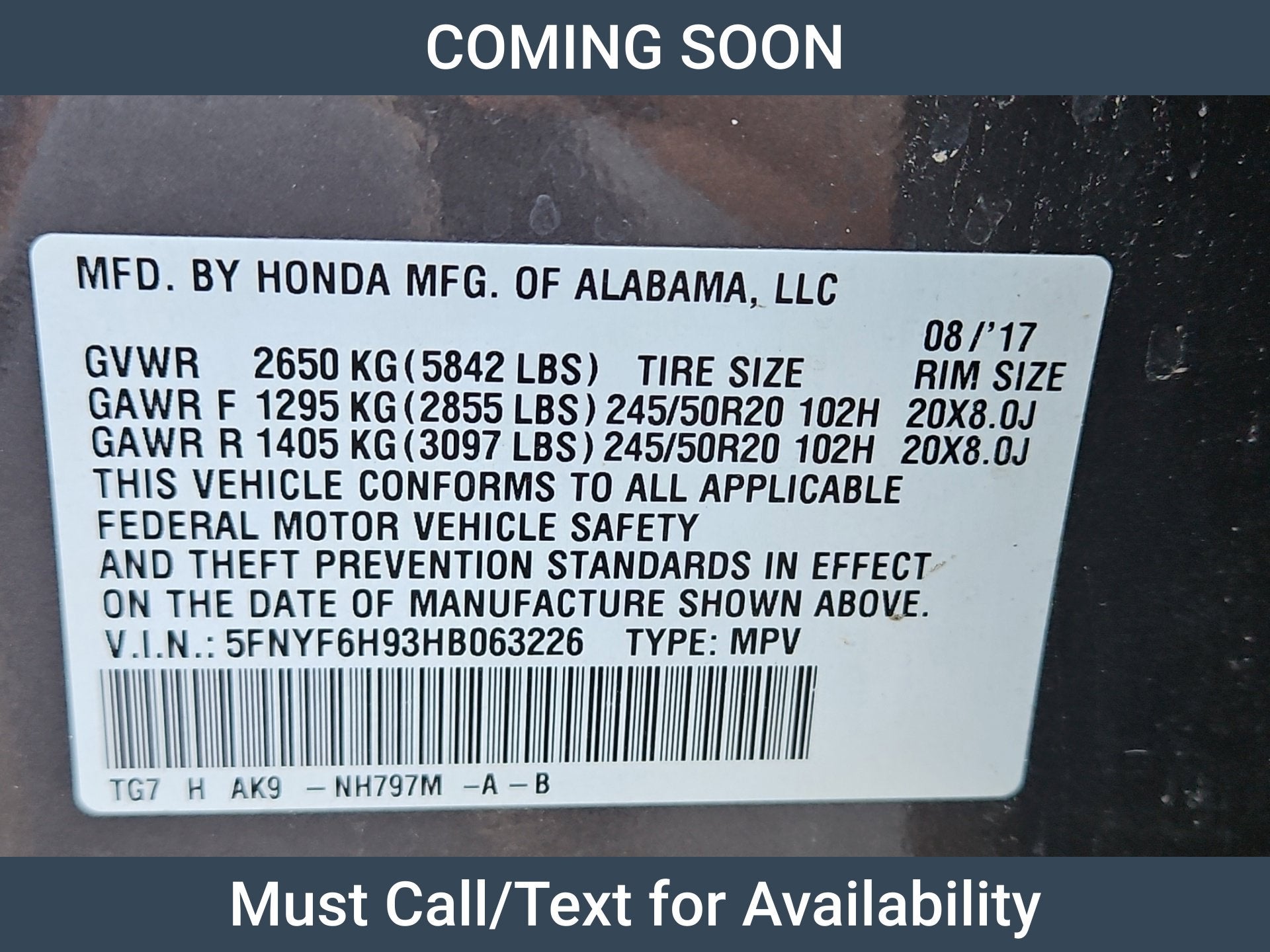 2017 Honda Pilot Touring