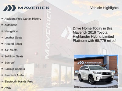 2019 Toyota Highlander Hybrid Limited Platinum