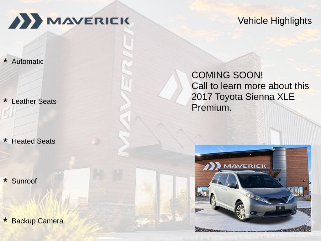 2017 Toyota Sienna XLE Premium 8 Passenger