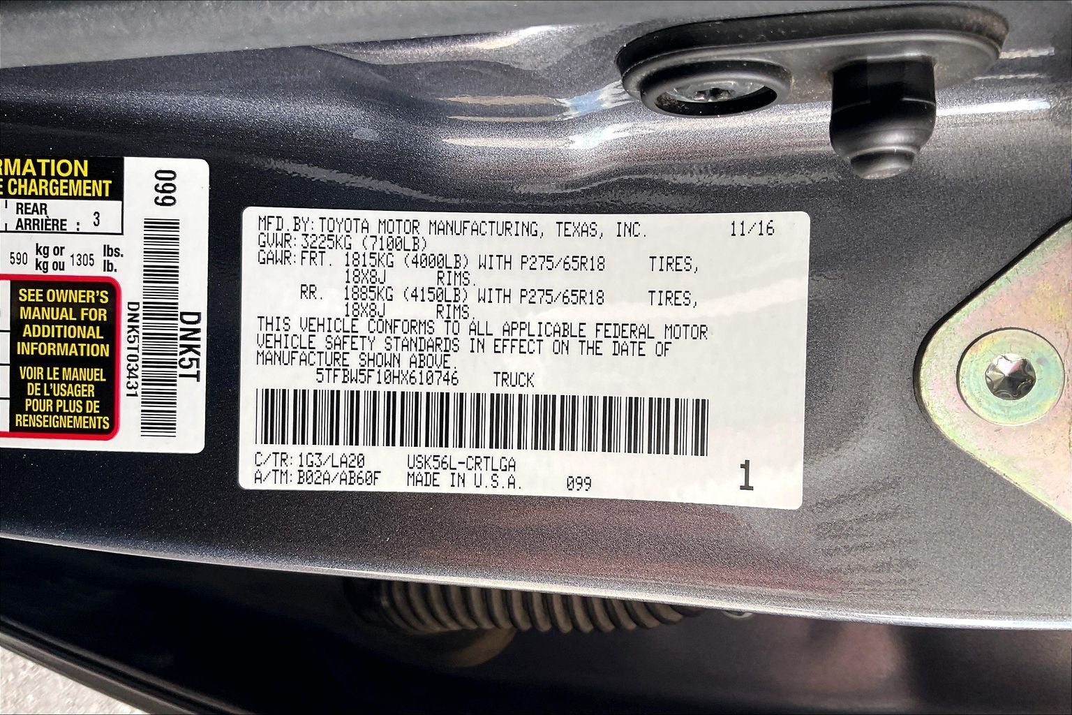 2017 Toyota Tundra Limited