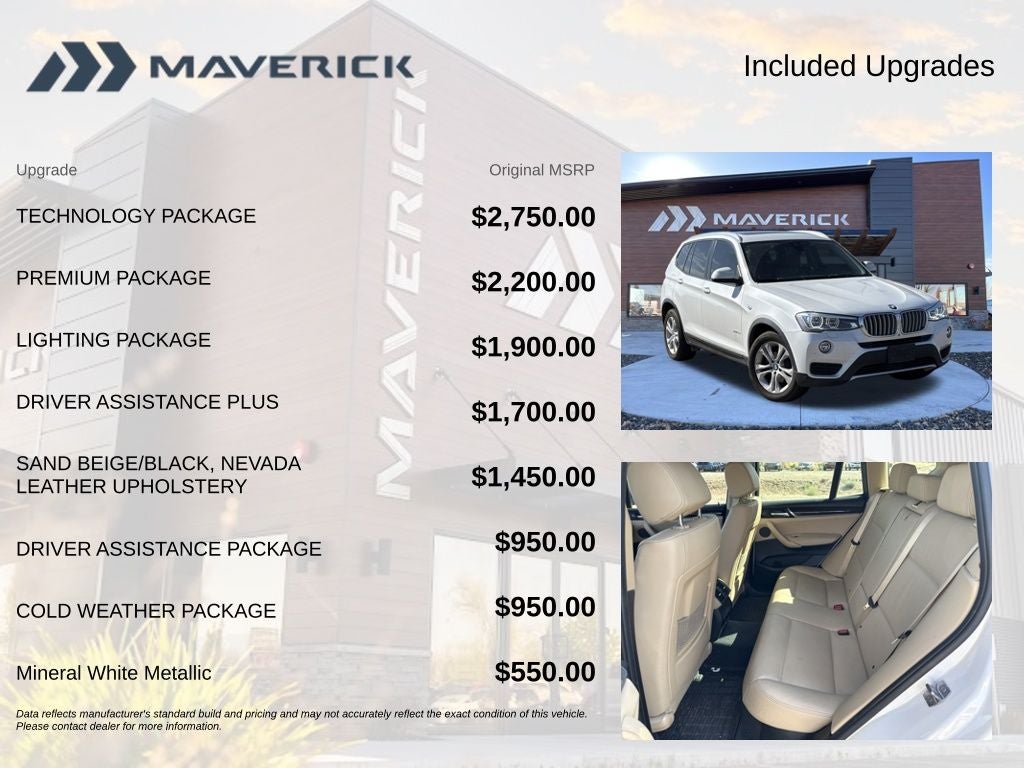 2016 BMW X3 xDrive35i