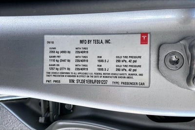 2018 Tesla Model 3 Long Range
