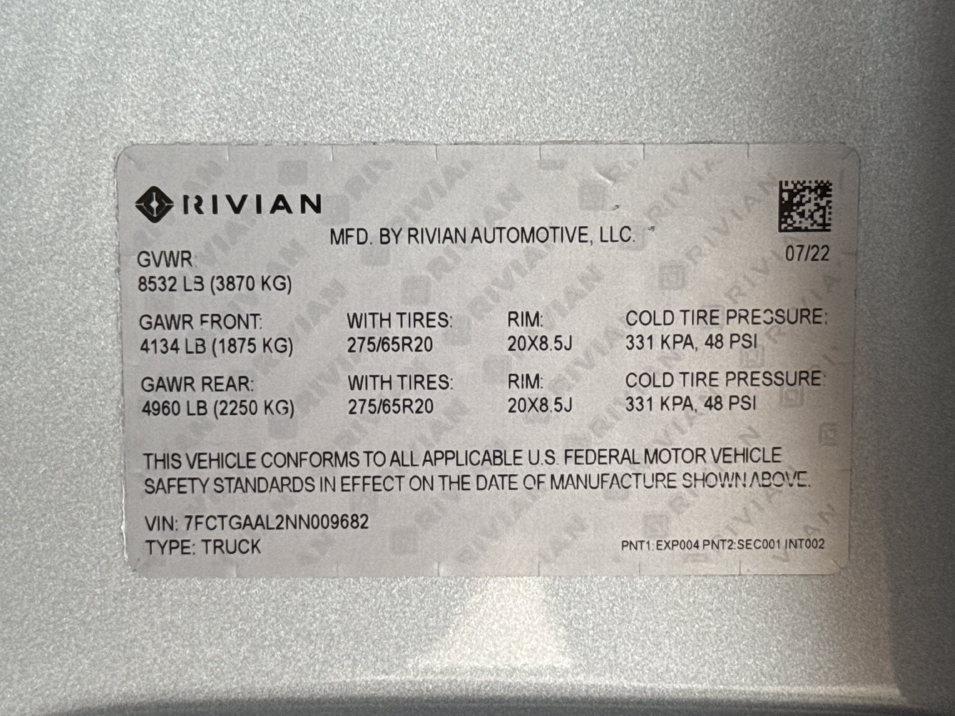 2022 Rivian R1T Launch Edition