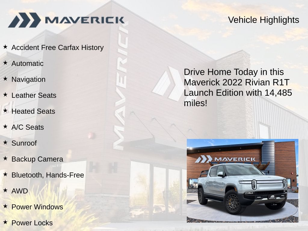 2022 Rivian R1T Launch Edition