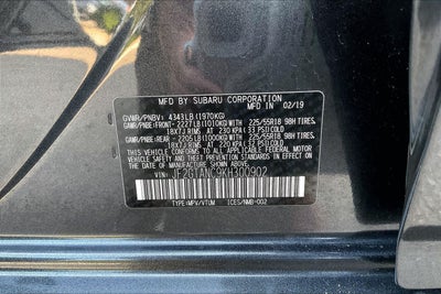 2019 Subaru Crosstrek 2.0i Limited