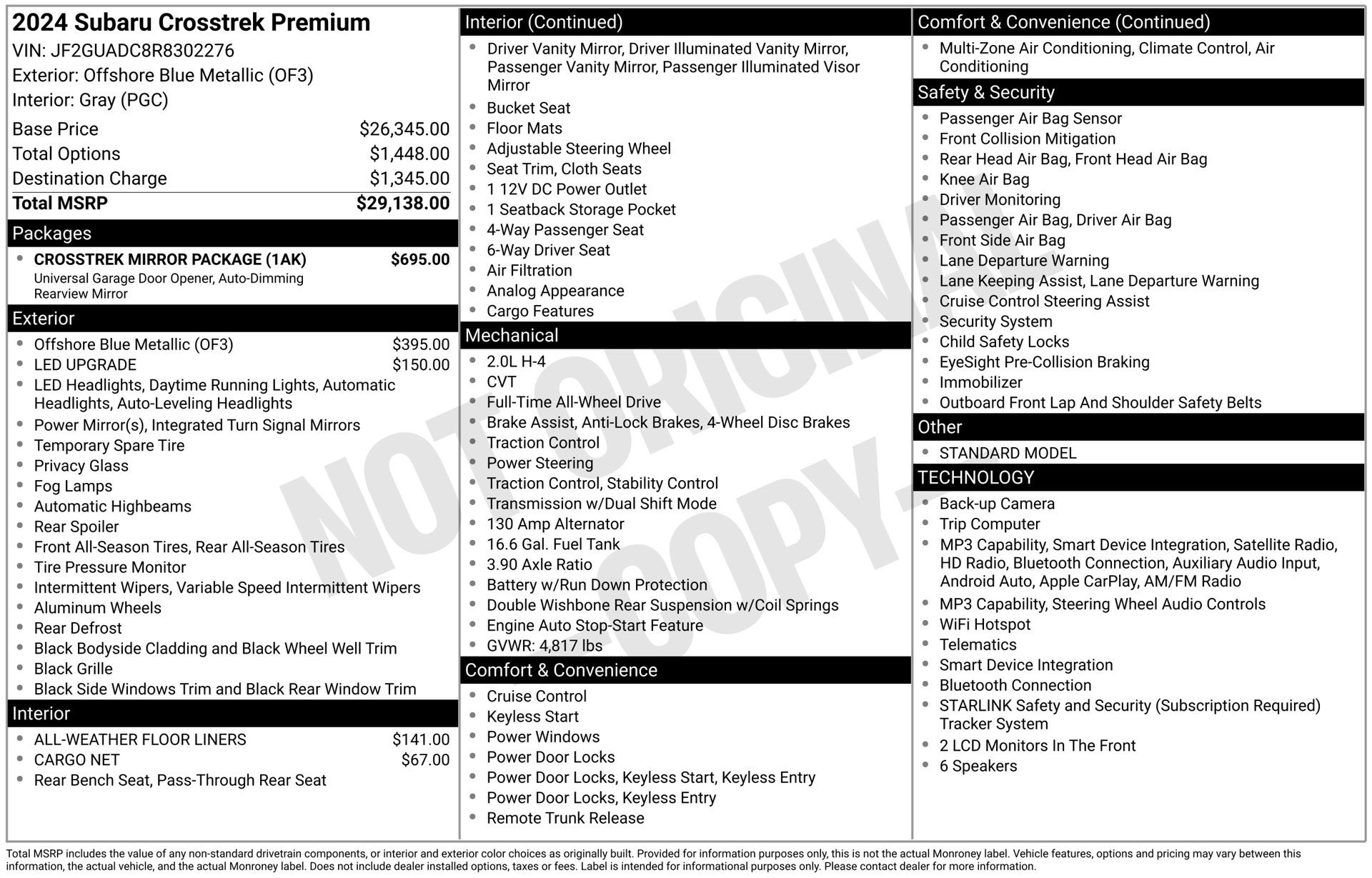 2024 Subaru Crosstrek Premium