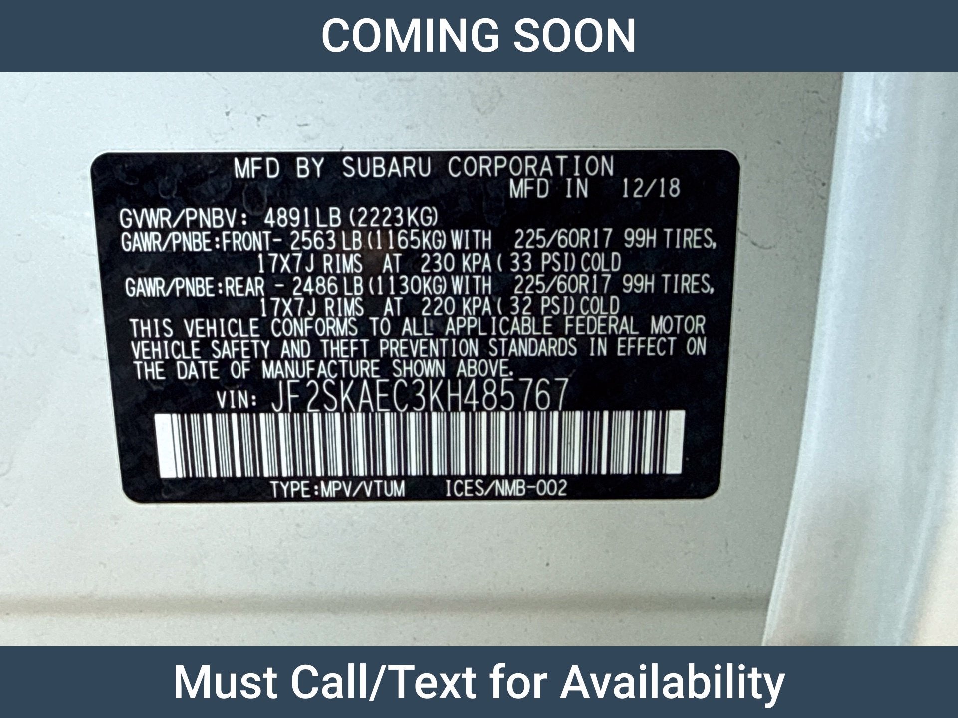 2019 Subaru Forester Premium