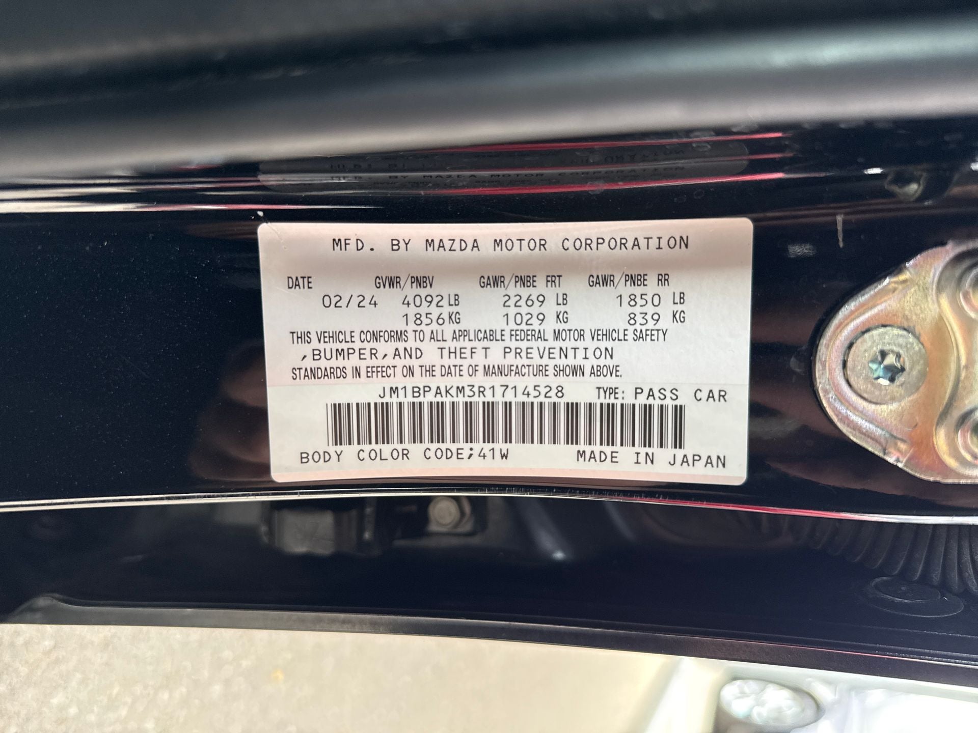2024 Mazda Mazda3 2.5 S Select Sport