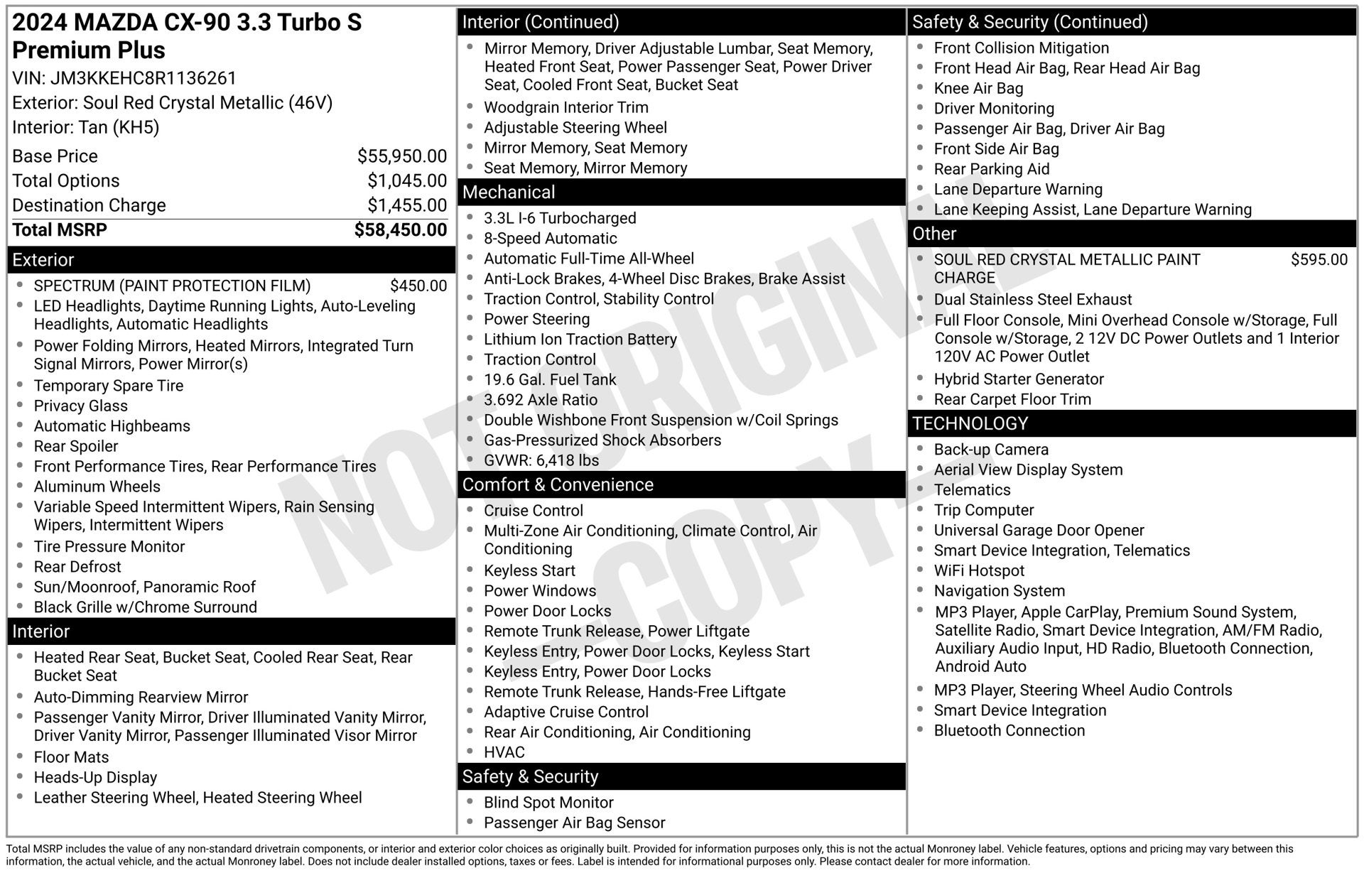 2024 Mazda Mazda CX-90 3.3 Turbo S Premium Plus