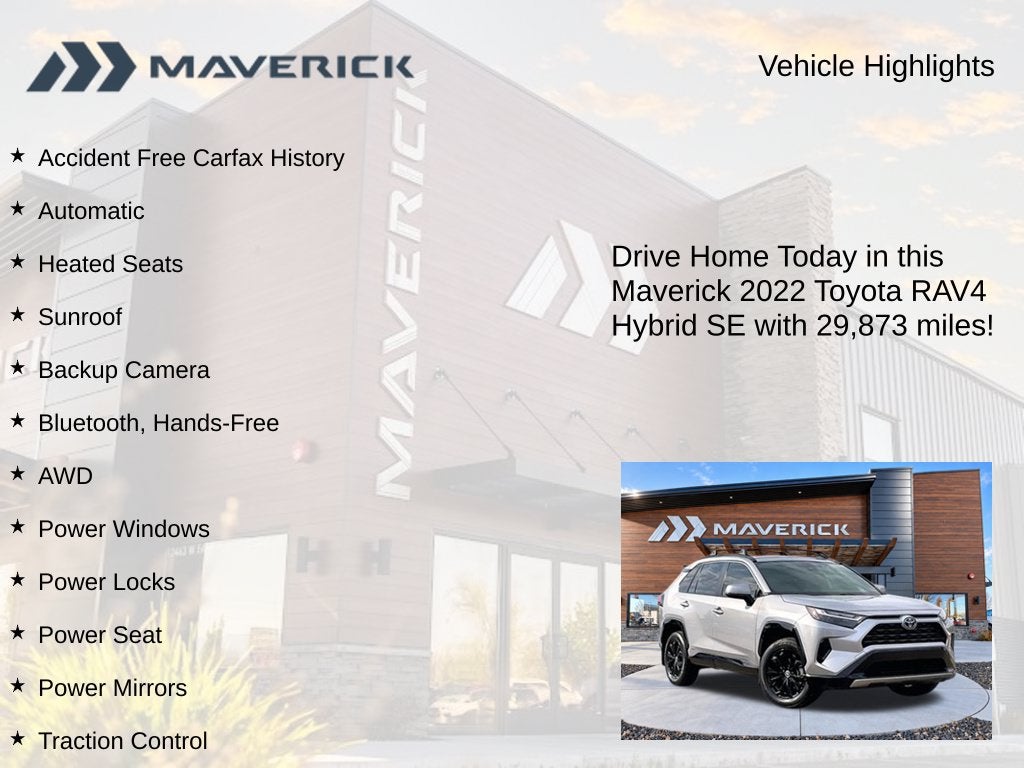 2022 Toyota RAV4 Hybrid SE
