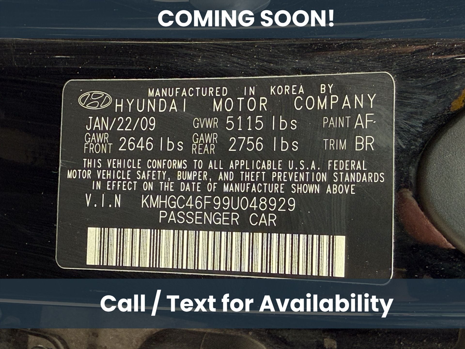 2009 Hyundai Genesis 4.6