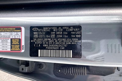 2022 Hyundai Elantra SEL