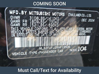 2024 Mitsubishi Mirage G4 ES