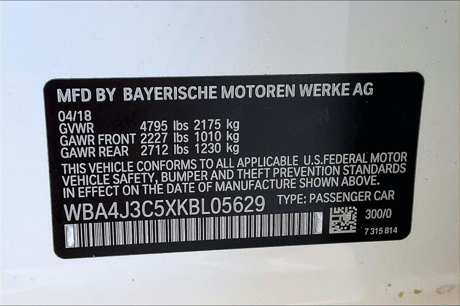 2019 BMW 4 Series 430i Gran Coupe