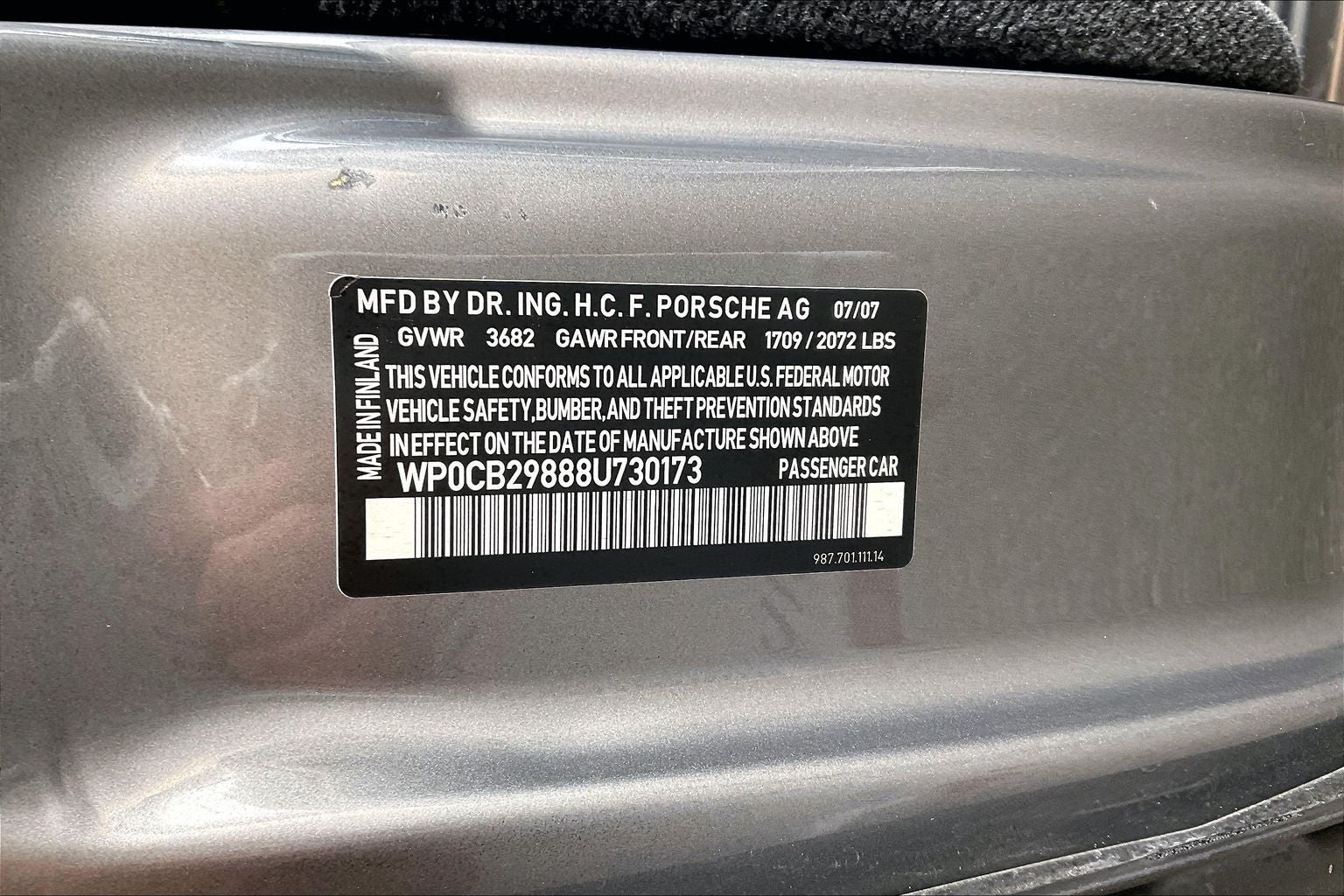 2008 Porsche Boxster S