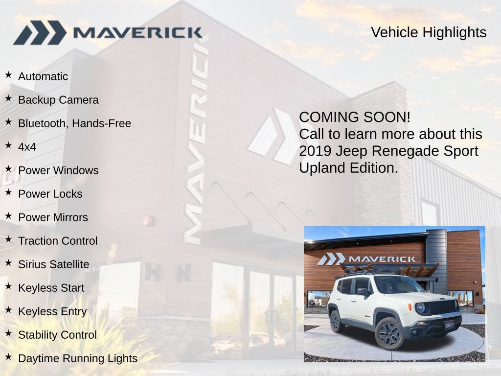 2019 Jeep Renegade Sport